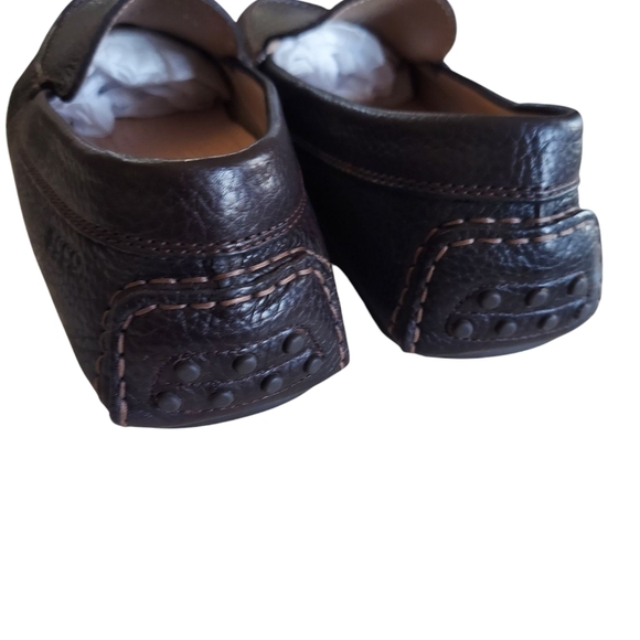 Ecco Brown Pebbled Leather Loafer - Picture 5 of 10